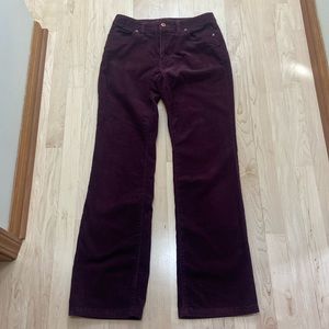 Lands End bootcut corduroys sz 6